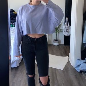 PacSun Cropped Baggy Sweatshirt